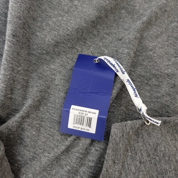 NWT Aeropostale Sport Hooded Tank Gray/Pink 2X - Picture 6 of 6